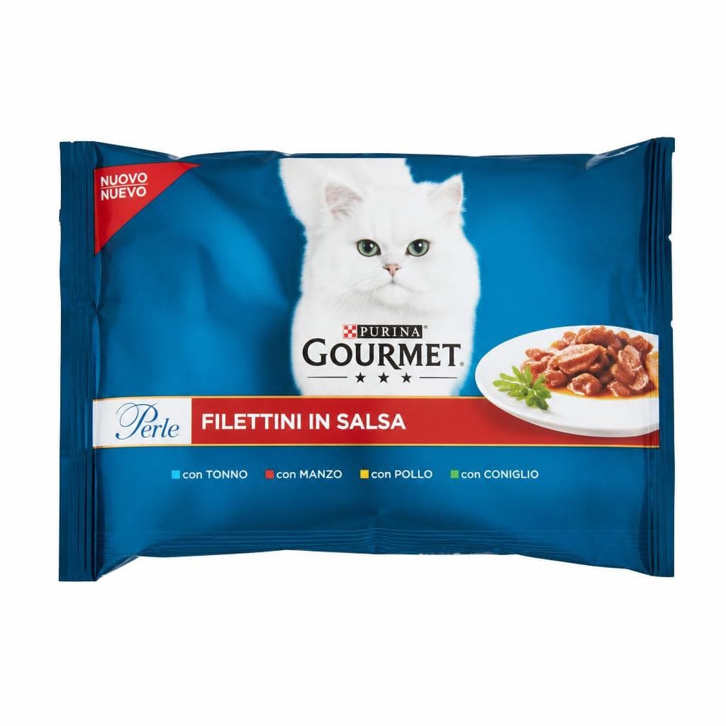 Alimento umido per gatti, Conf. 4 pz 70 g Cad. 280 g – Carrefour