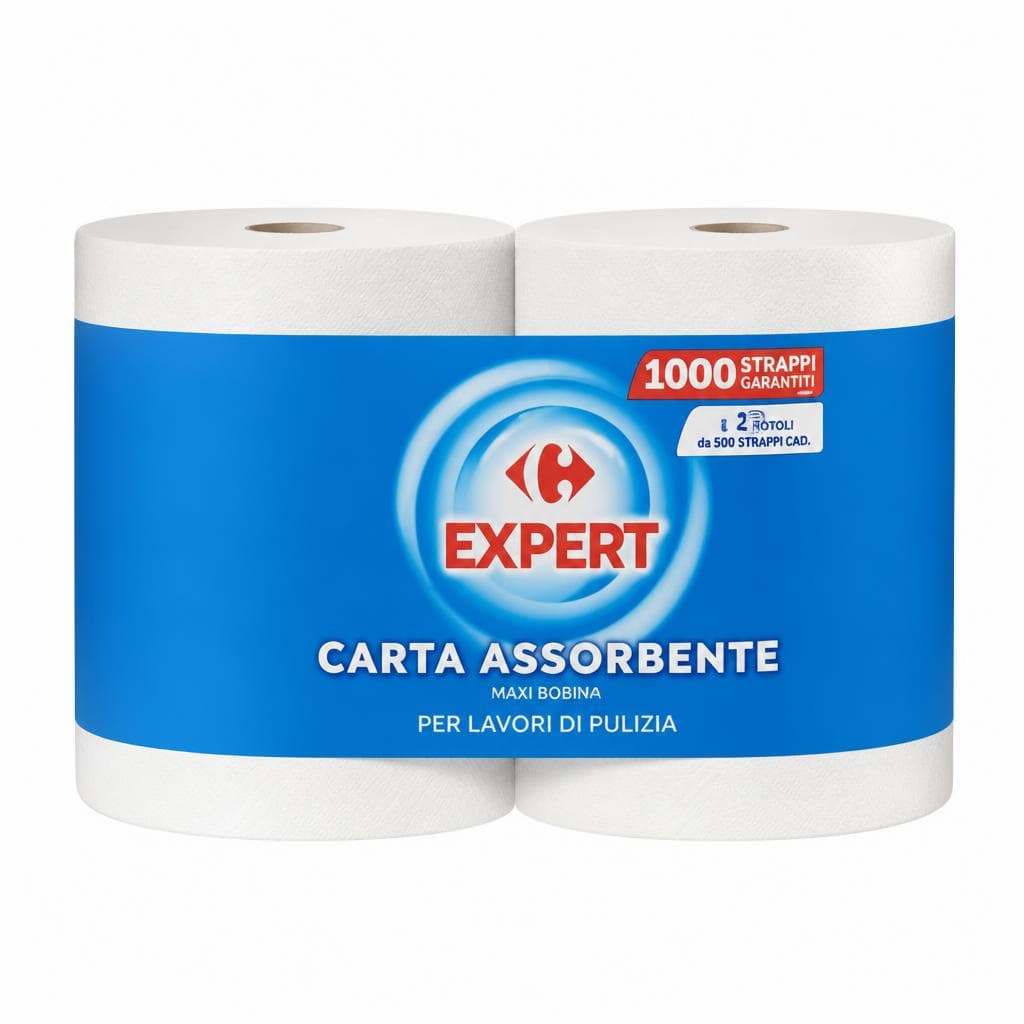 Maxi Bobina Carta Assorbente 2 rotoli Expert in offerta da Carrefour
