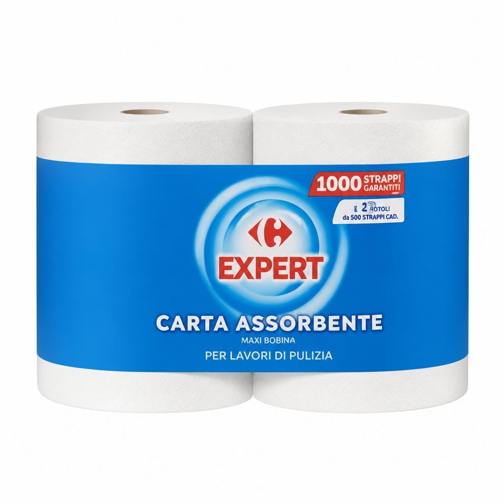 Maxi Bobina Carta Assorbente 2 rotoli Expert in offerta da Carrefour