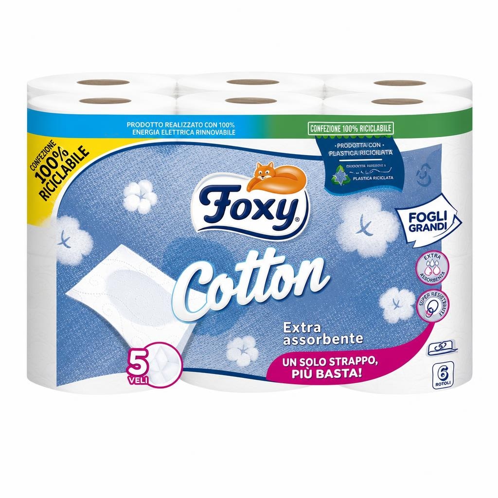 Carta igienica Foxy conf. da 12 in offerta da Bennet