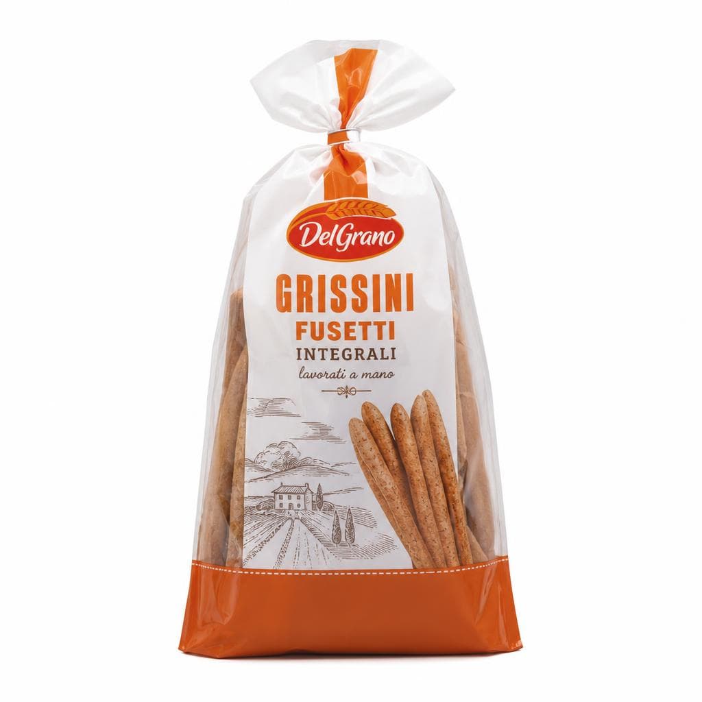 Del Grano Grissini Fusetti Integrali, 200 g – Dpiù