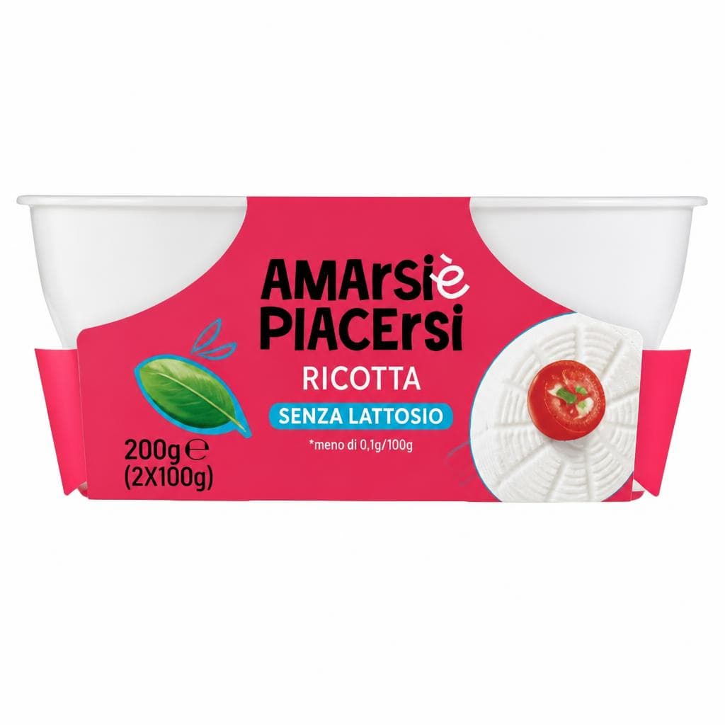 Amarsi è Piacersi ricotta senza lattosio, 100 g x2 – Iper La grande i
