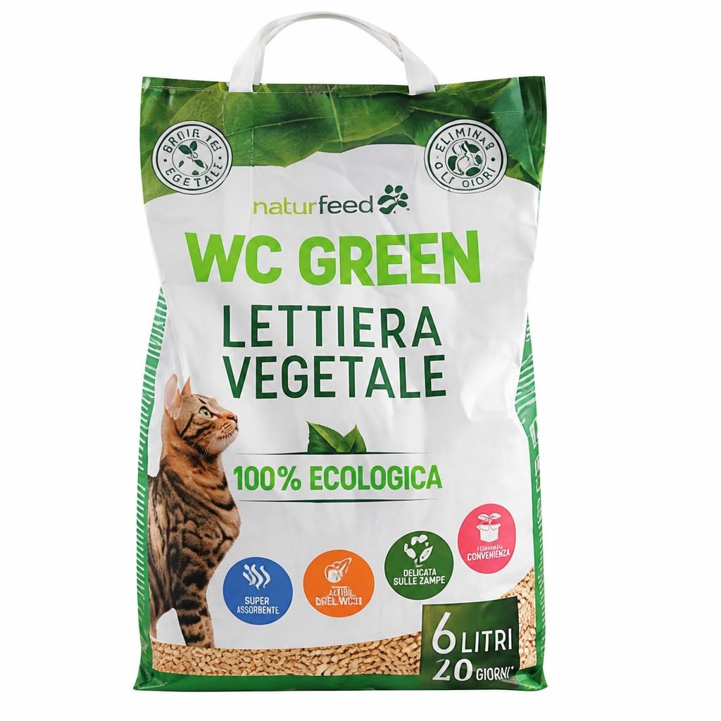Naturfeed WC Green lettiera vegetale 6 L in offerta da Dpiù