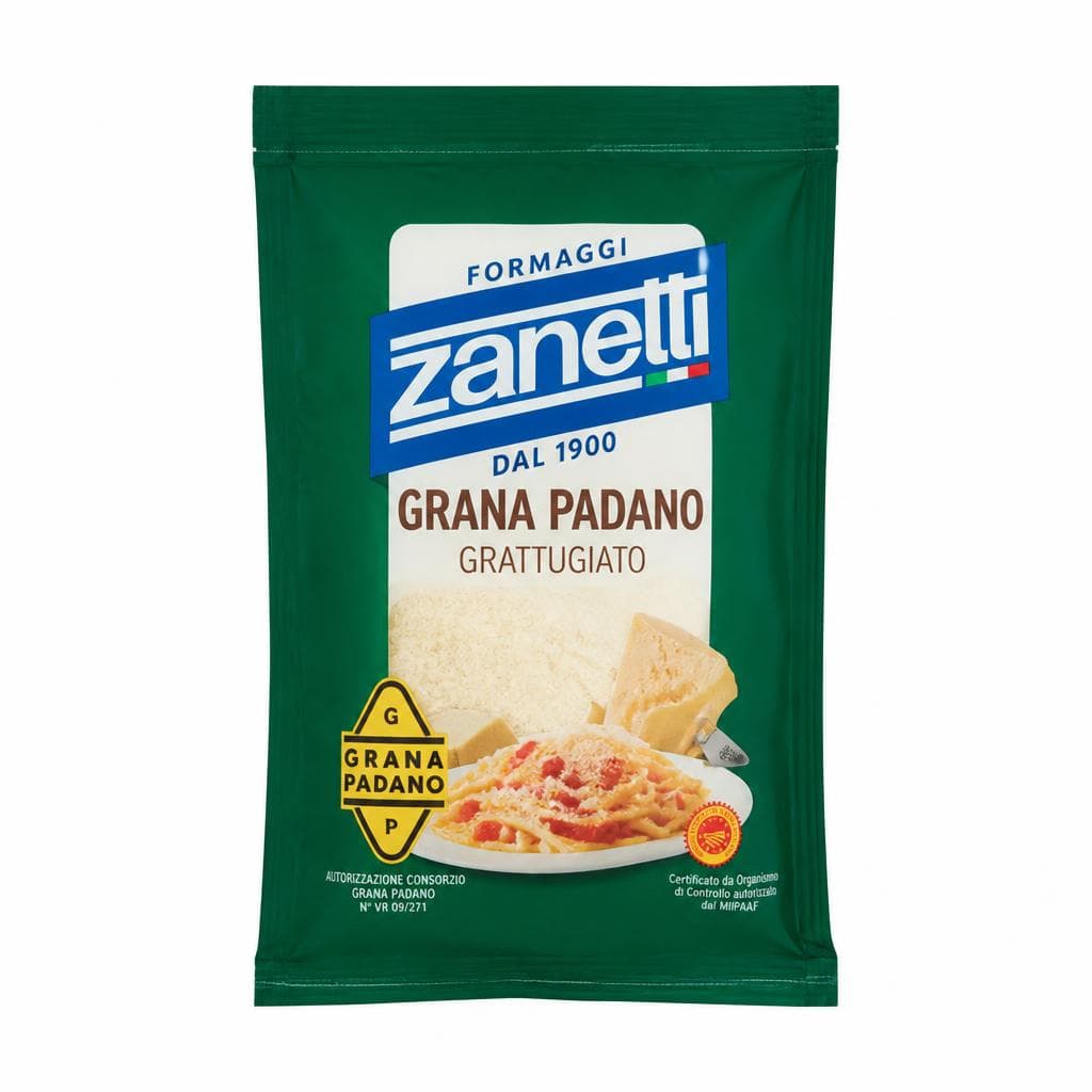 Grana Padano DOP Zanetti grattugiato, 150 g – Esselunga