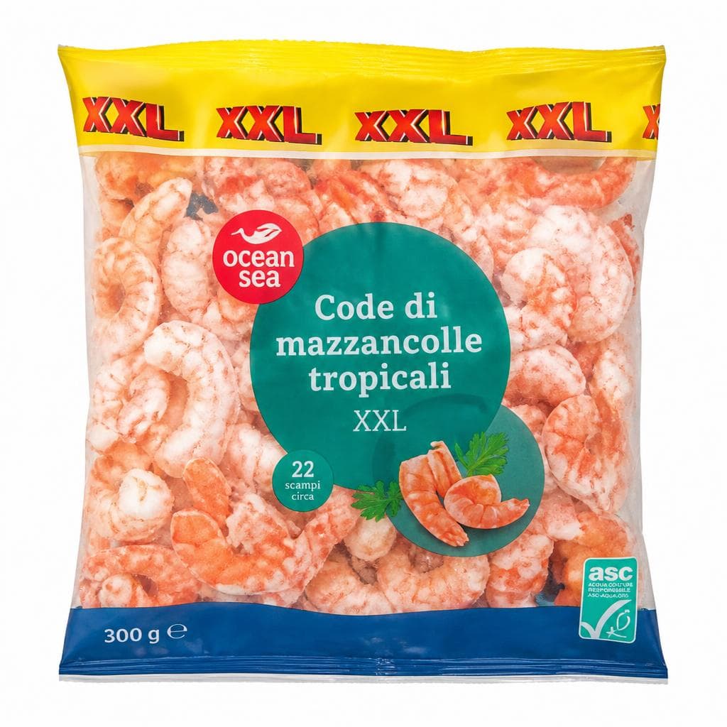 Ocean Sea Code di mazzancolle tropicali XXL, 300 g – Lidl