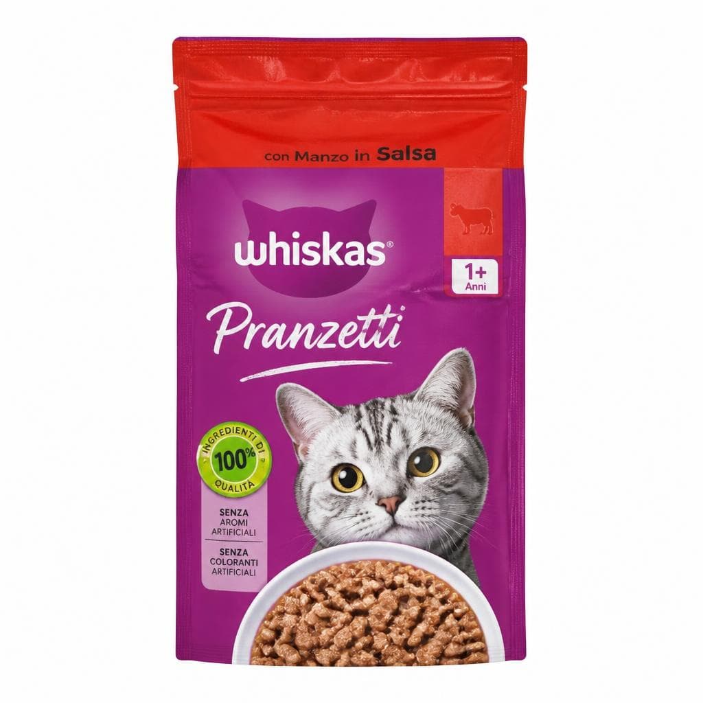 Whiskas Pranzetti bustine per gatti 300 g in offerta da Esselunga
