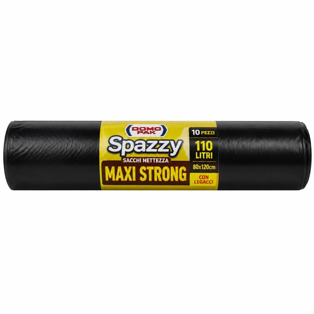 Sacchi nettezza Domopak Spazzy 10 pezzi, 150 lt, 80 x 120 cm in offerta da Coop