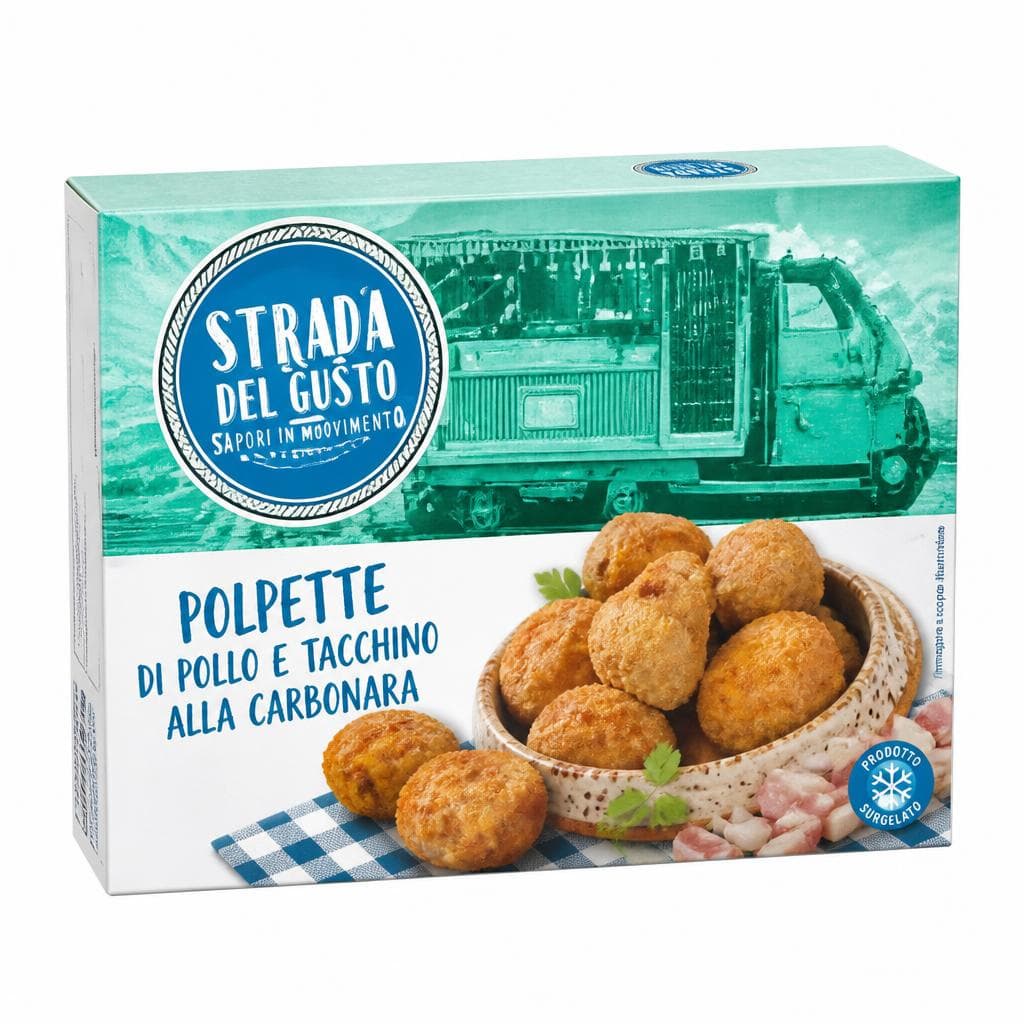 Strada del Gusto polpette cacio e pepe o carbonara, 225 g – Lidl