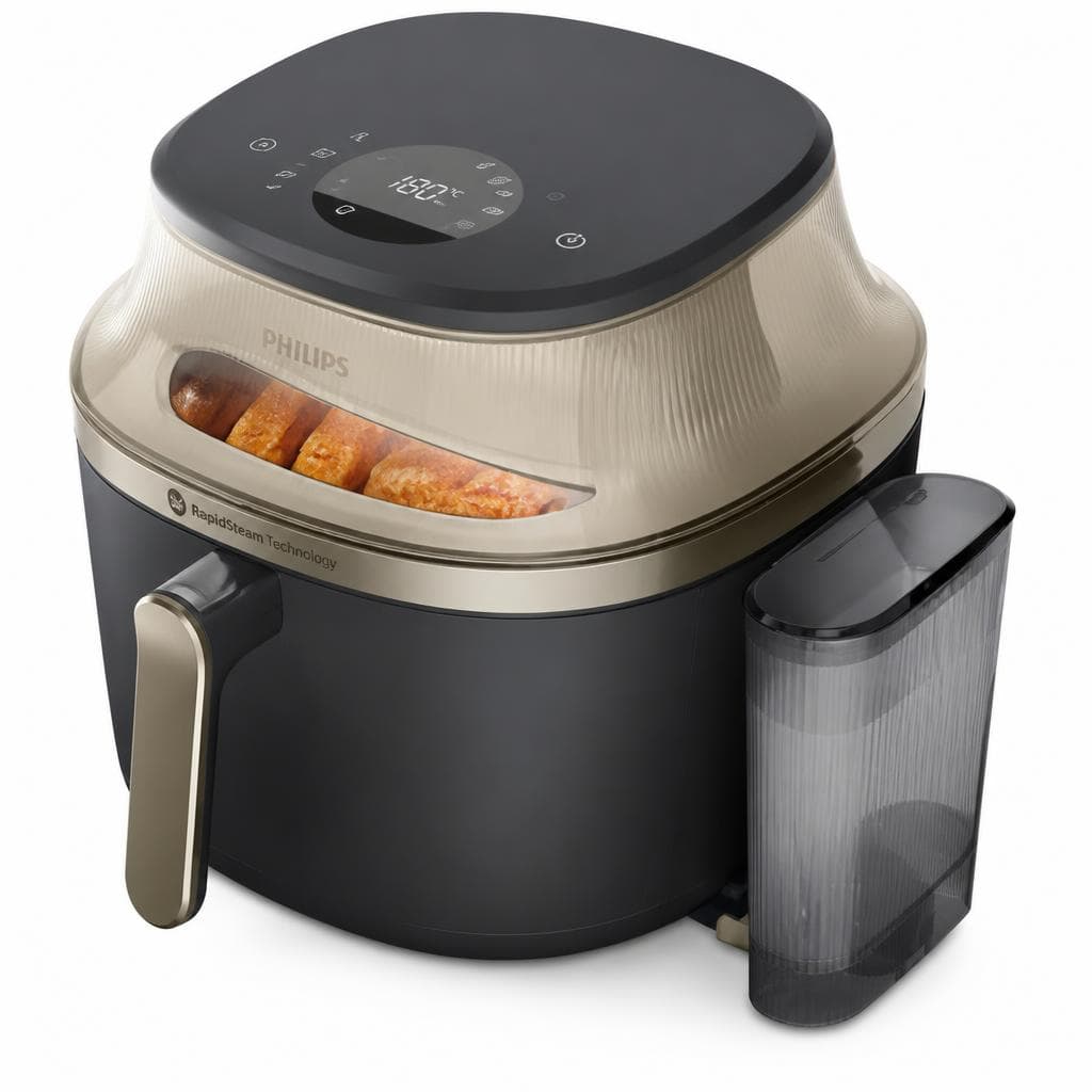 Philips friggitrice ad aria con cottura a vapore NA543/00, 7,2 L – Comet