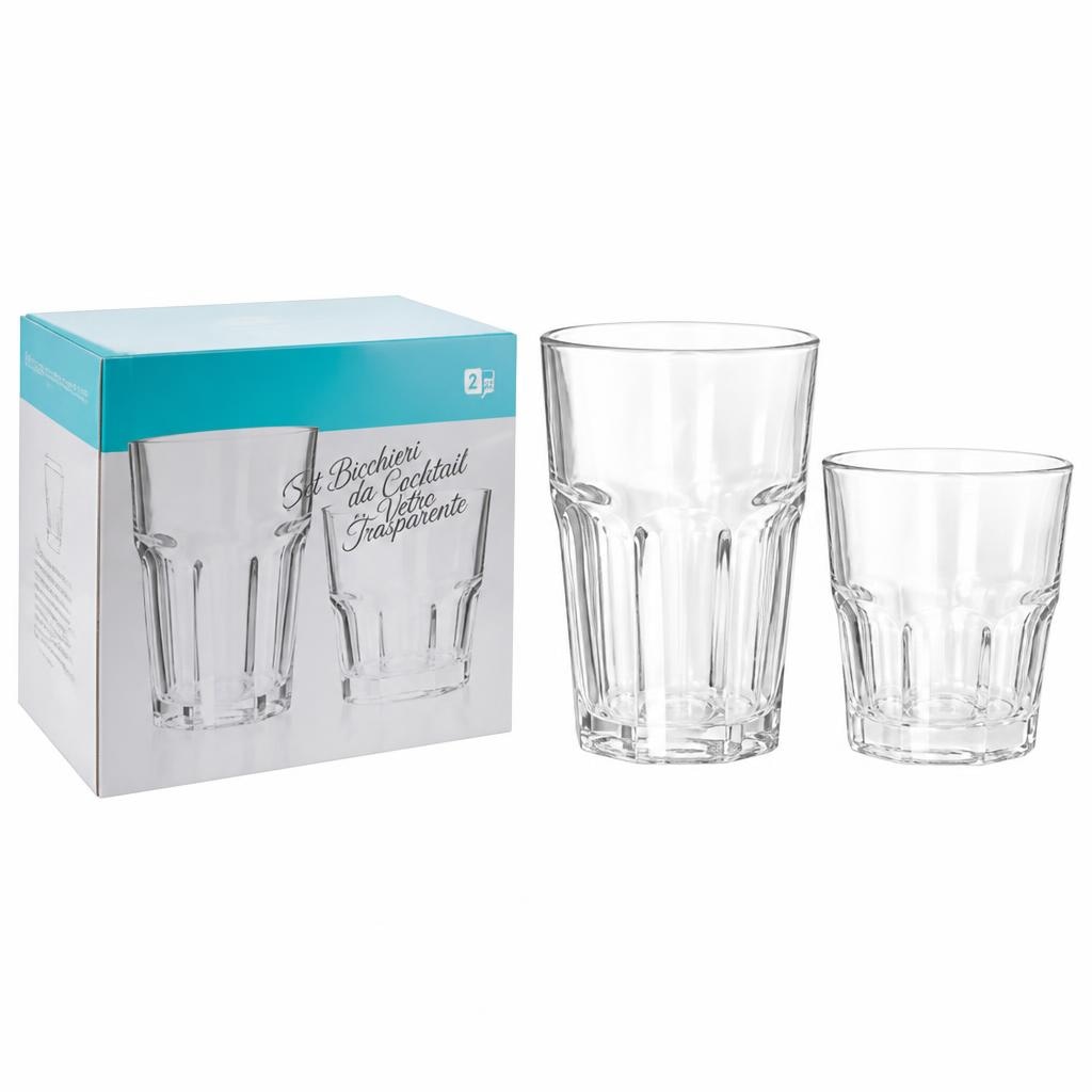 Set Bicchieri da Cocktail in Vetro Trasparente 12 pezzi in offerta da Carrefour