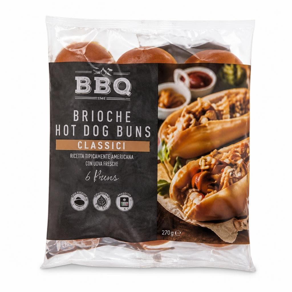 BBQ pan brioche per hot dog, 270 g – ALDI