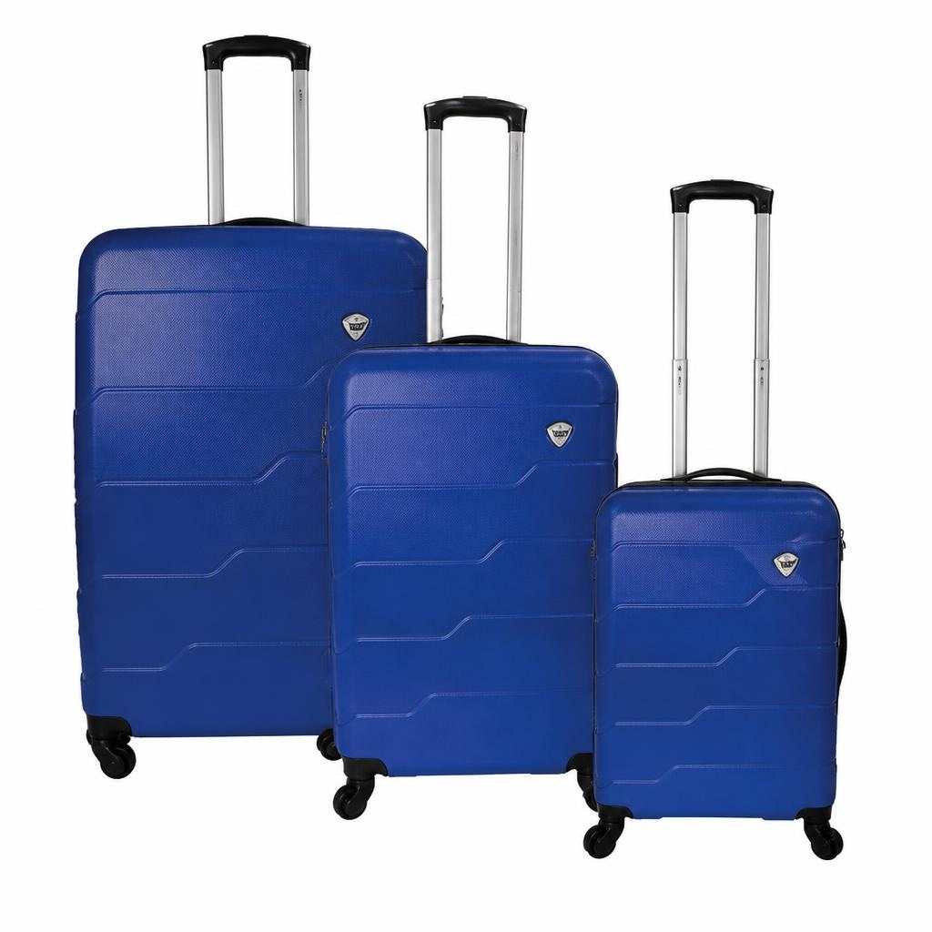 Set 3 trolley rigidi TR10A6923BLU 20"/24"/28" in offerta da Unieuro