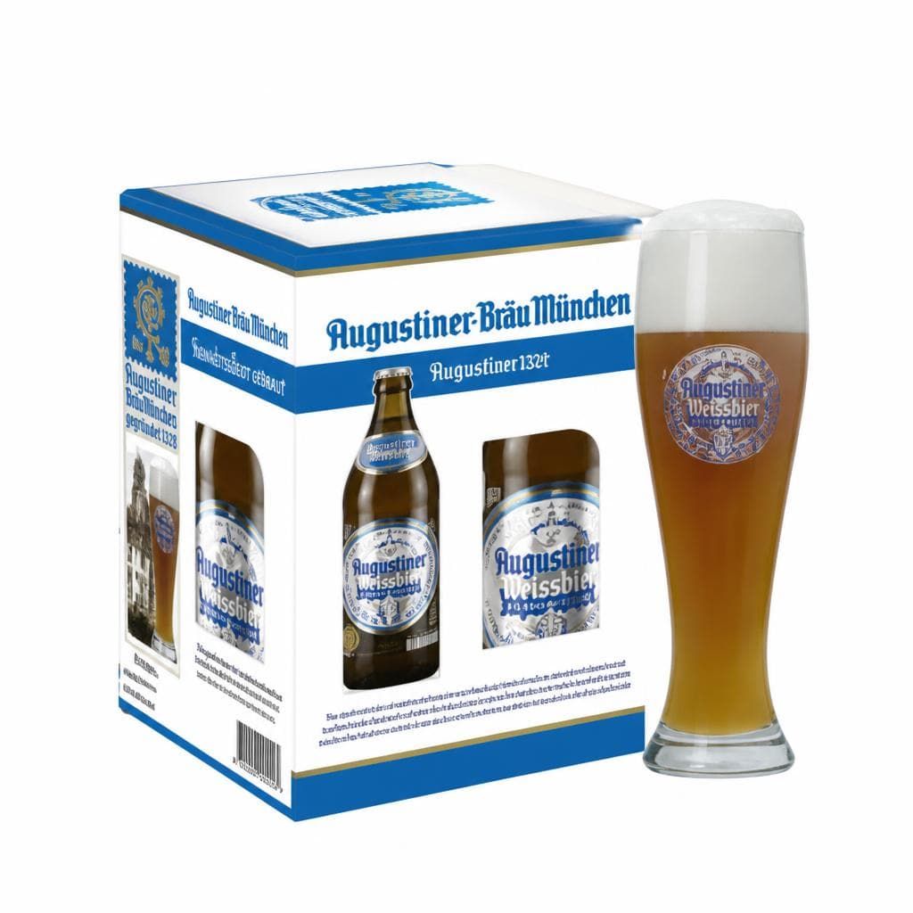 Birra Augustiner Weiss, 3 bottiglie + bicchiere 150 ml – Carrefour