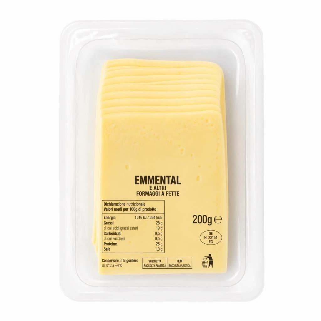 Emmental a fette 200 g in offerta da Carrefour