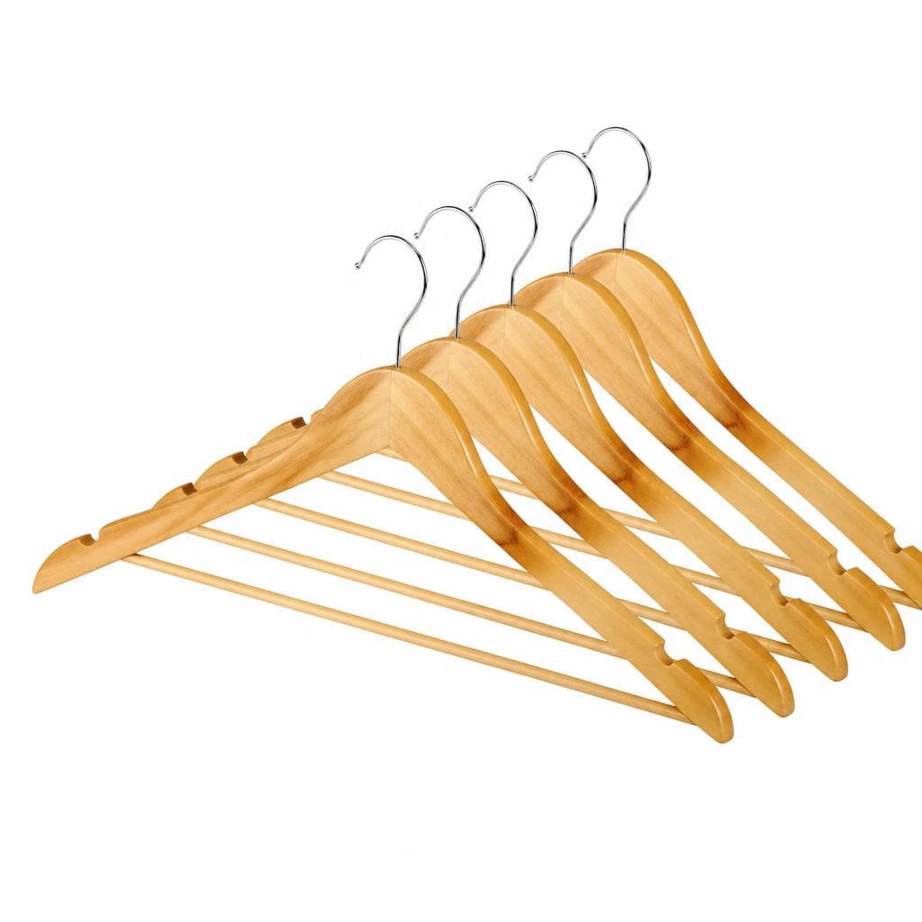Set 5 grucce in legno Compactor Simpl, 5 pezzi – Carrefour