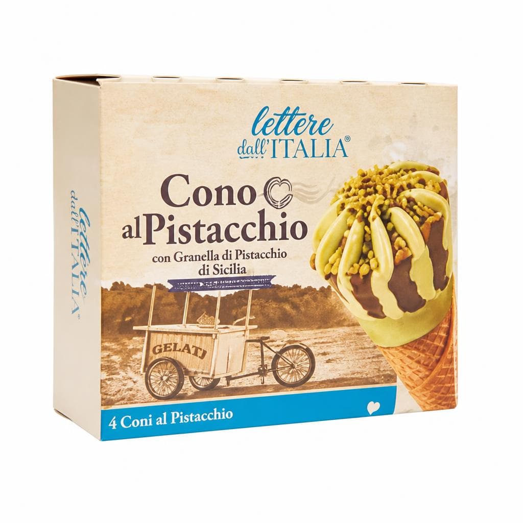 Coni lettere dall'Italia al pistacchio, 4 pezzi 280 g – MD