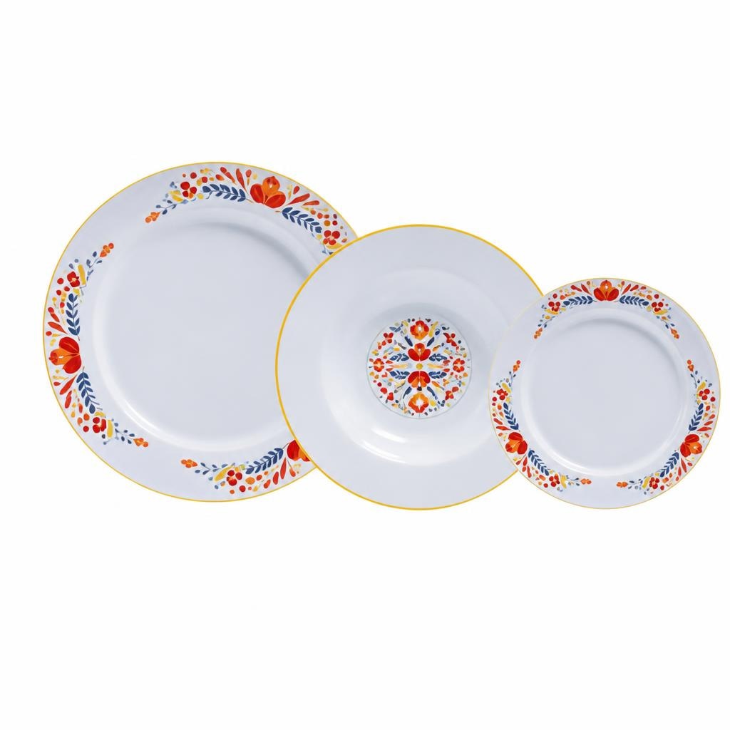 Servizio piatti 18 pezzi in porcellana 18 pz in offerta da Iper La grande i