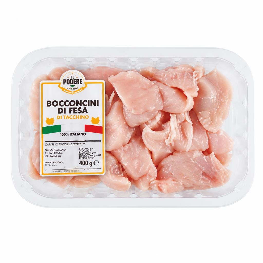Bocconcini di fesa di tacchino 400 g Il Podere - Offerta nel negozio ALDI