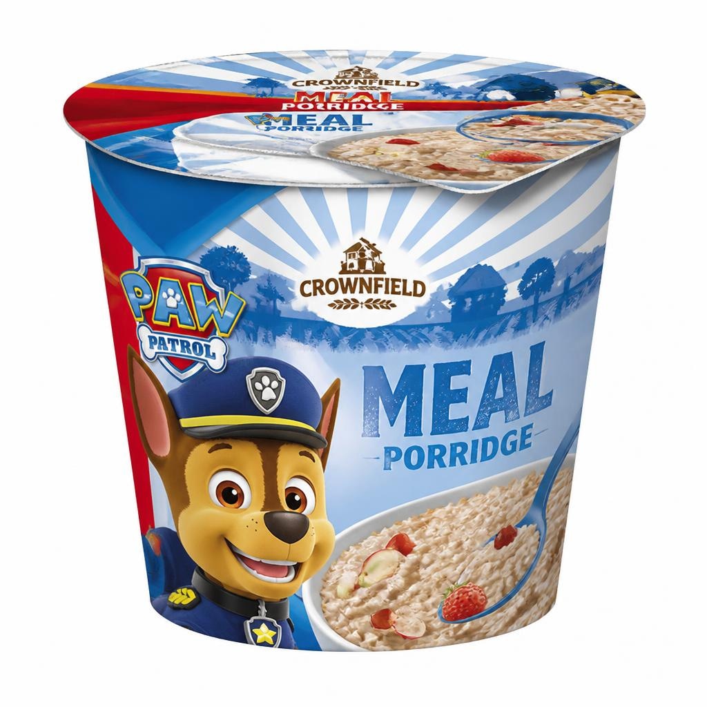 Crownfield Paw Patrol porridge d'avena alla frutta 65 g in offerta da Lidl