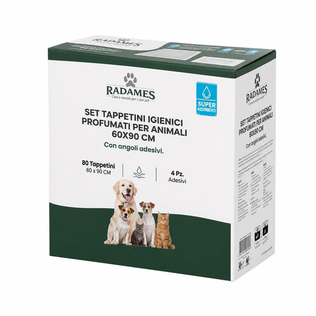 Set tappetini igienici profumati per animali, 80 pezzi – Eurospin