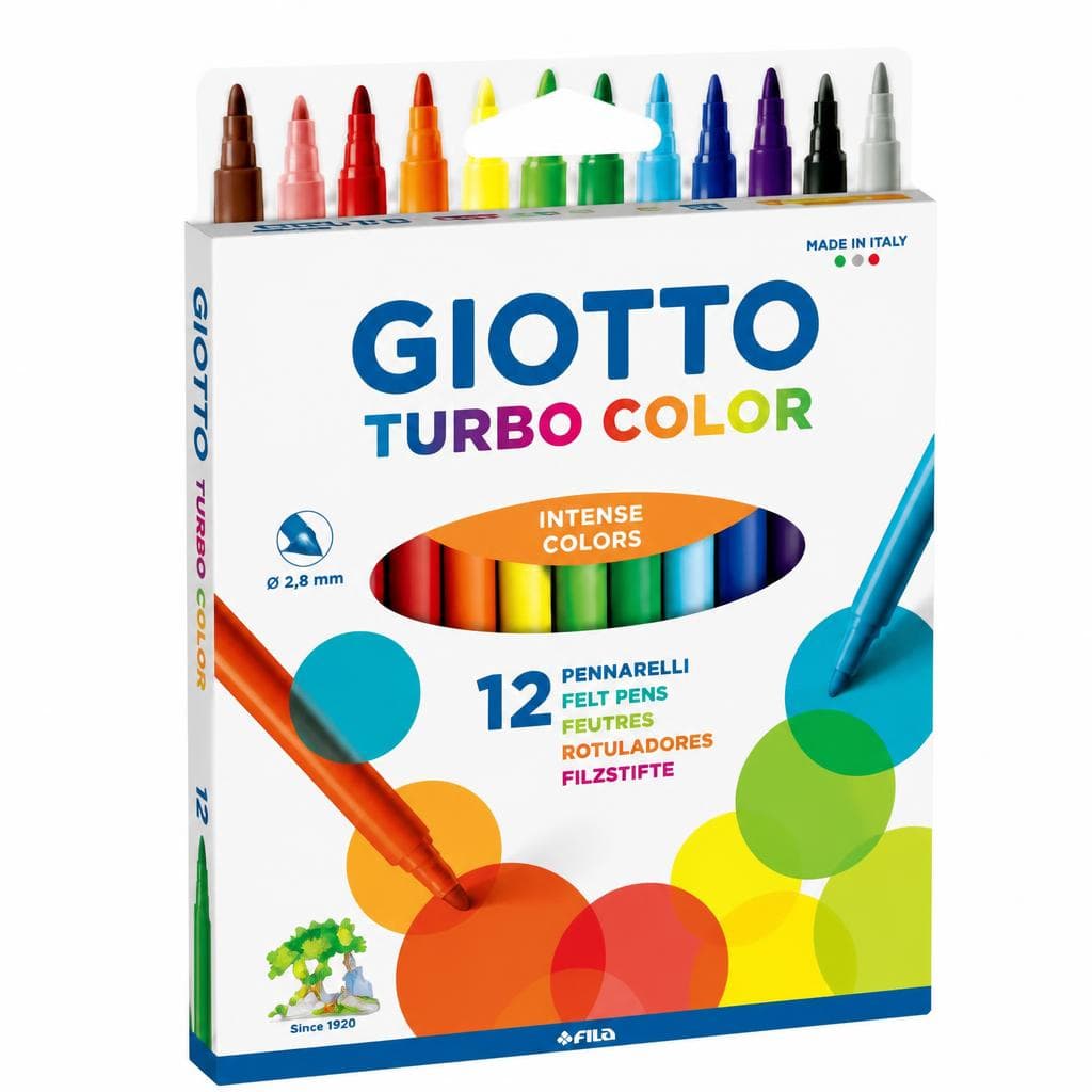 Pennarelli Turbo Color Giotto, conf 12 pezzi – Carrefour