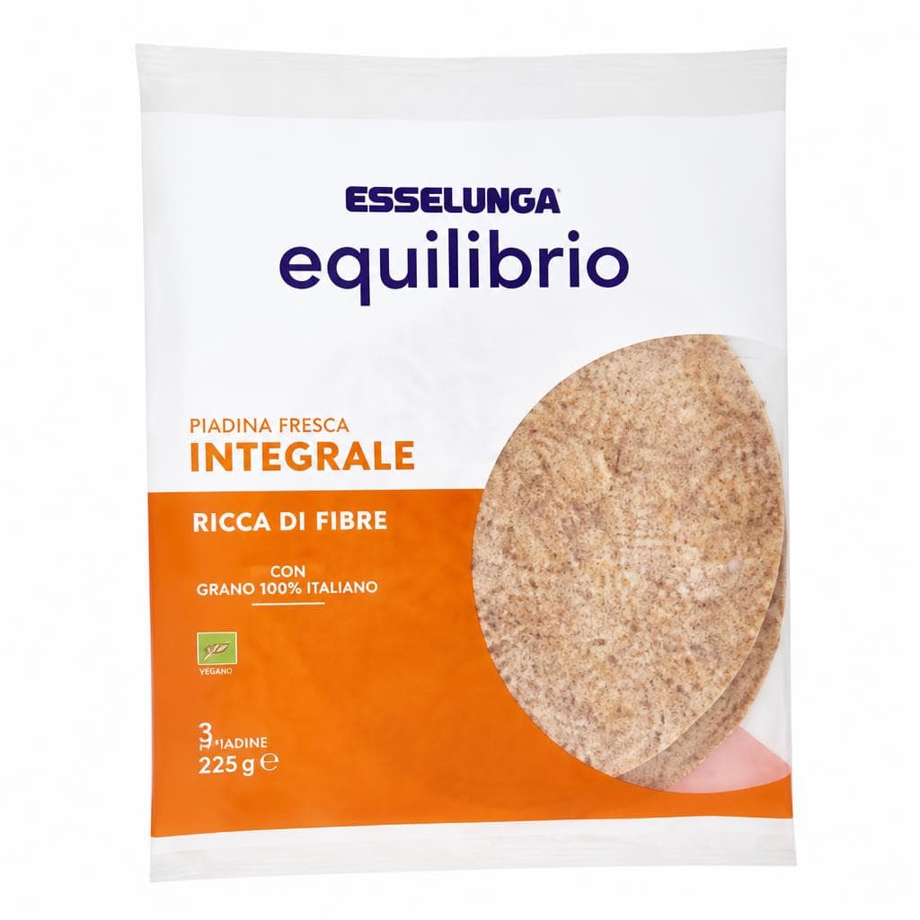 Esselunga Equilibrio piadina fresca integrale 3 pezzi, 225 g in offerta da Esselunga