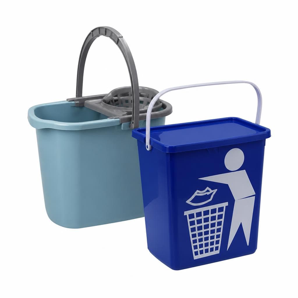 Set mocio o Secchio per rifiuti, colori assortiti, 10 l / 12 l KOOPMAN – Iper La grande i
