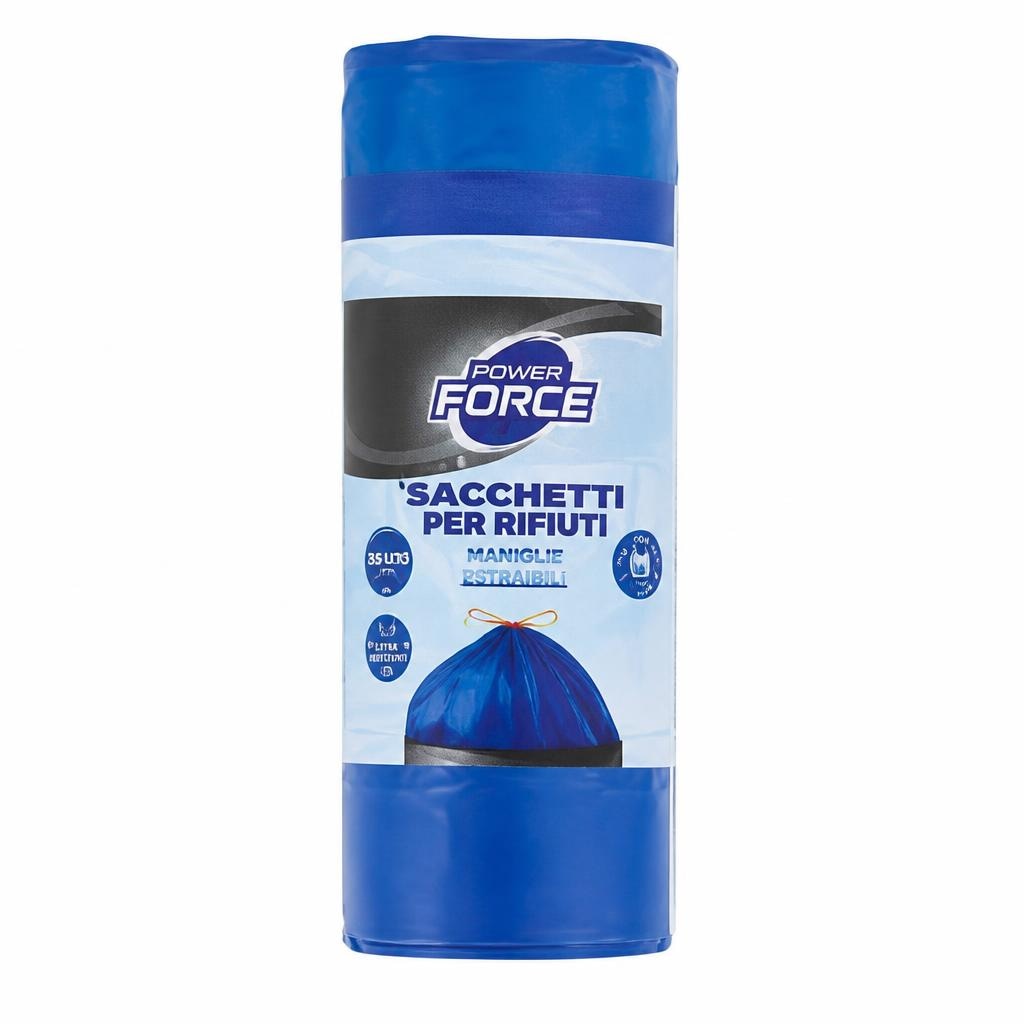 Sacchetti per Rifiuti 15 pezzi Power Force - Offerta nel negozio ALDI