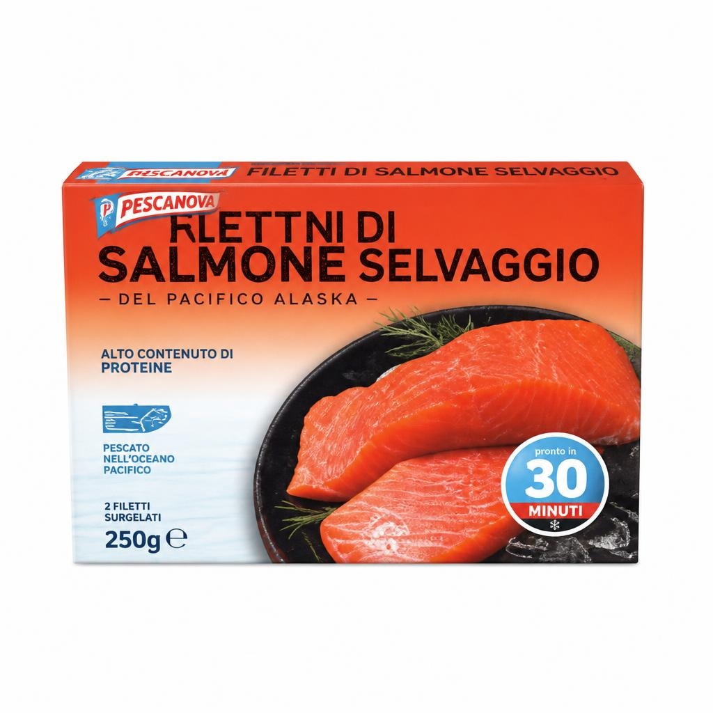 Filetti di salmone selvaggio 250 g in offerta da Penny