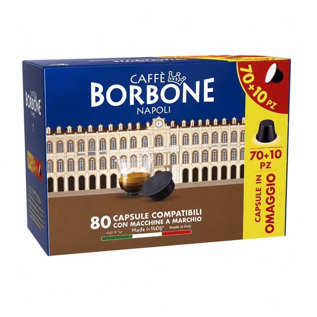Capsule caffè miscela decisa, 80 capsule Caffè Borbone – Bennet