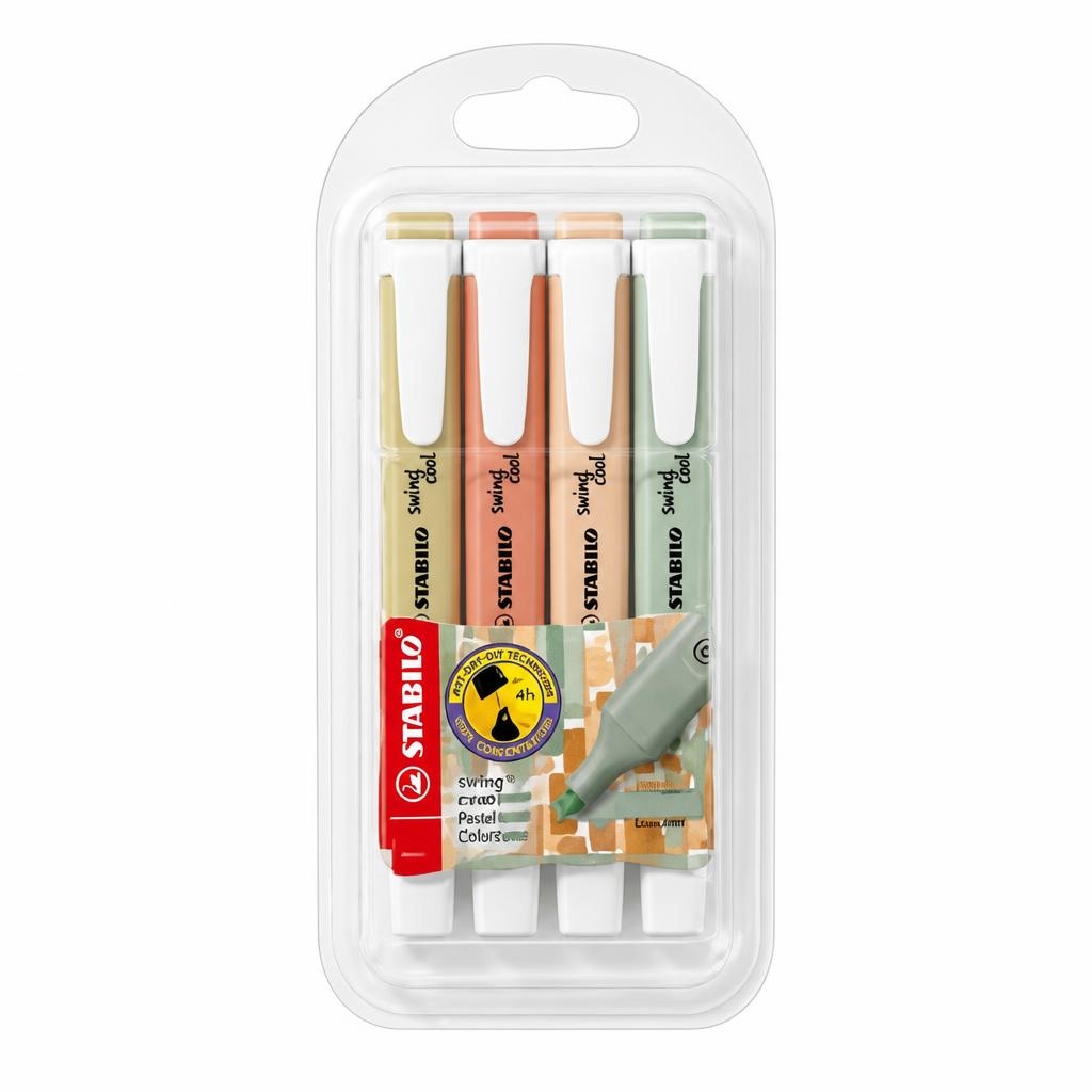 Evidenziatori Stabilo Swing Cool Nature Colors 4 pezzi in offerta da Coop