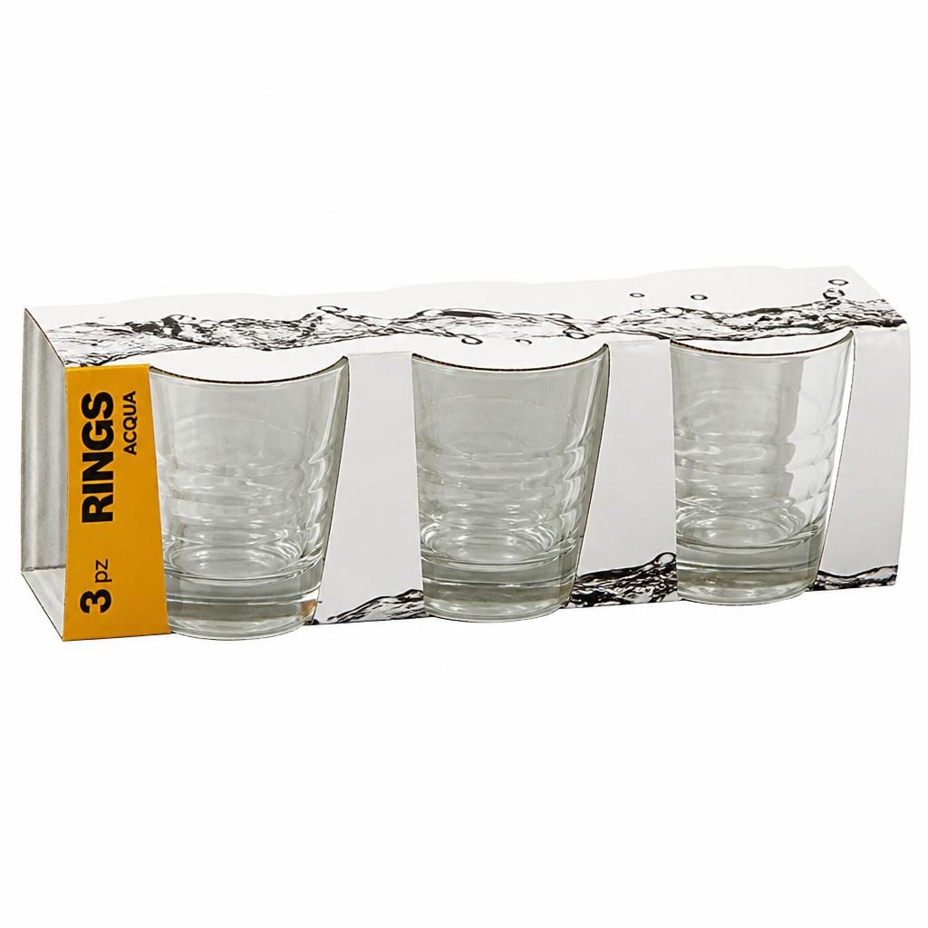 Rings set bicchieri acqua 26 cl, 3 pezzi in offerta da Risparmio Casa
