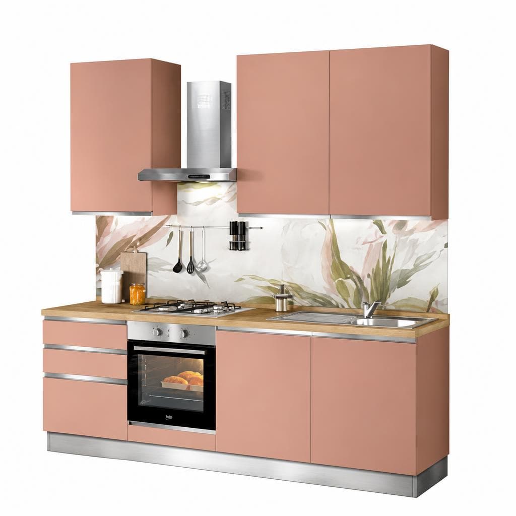 Cucina Rosa Retrò Opaco – Mondo Convenienza