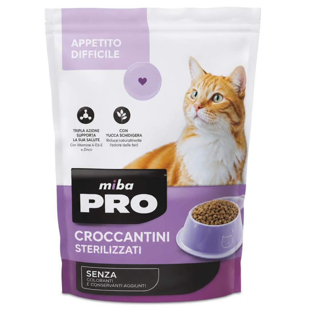 Croccantini per Gatti Sterilizzati Miba Pro, 800 g – MD