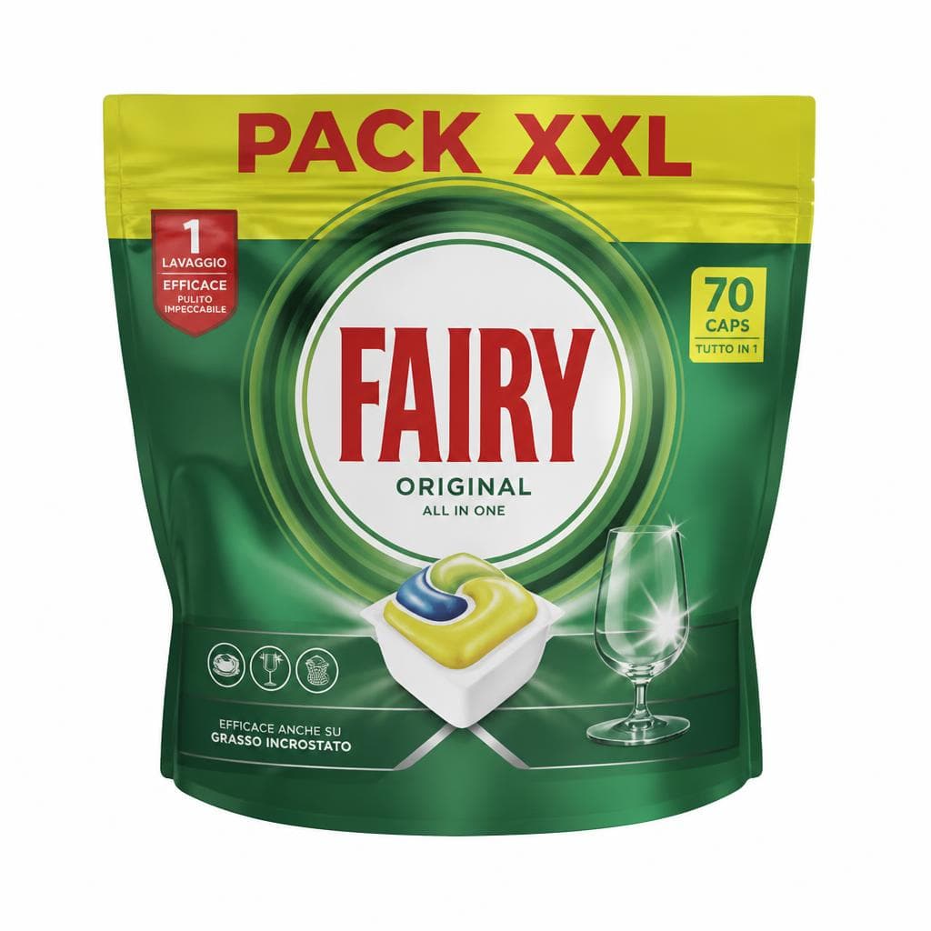 Fairy caps per lavastoviglie, 20-35 pezzi – Dm