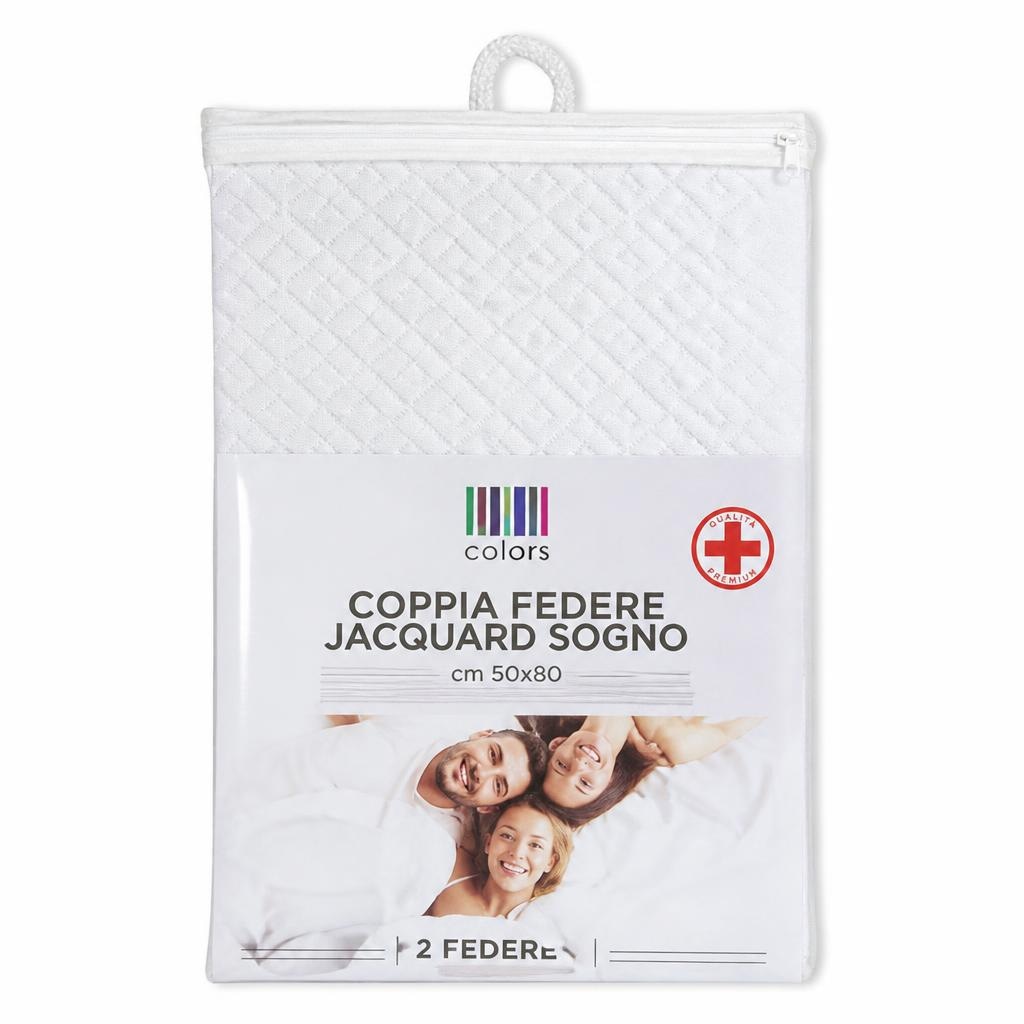 Sogno coppia federe jacquard 50x80 cm - Offerta nel negozio Risparmio Casa