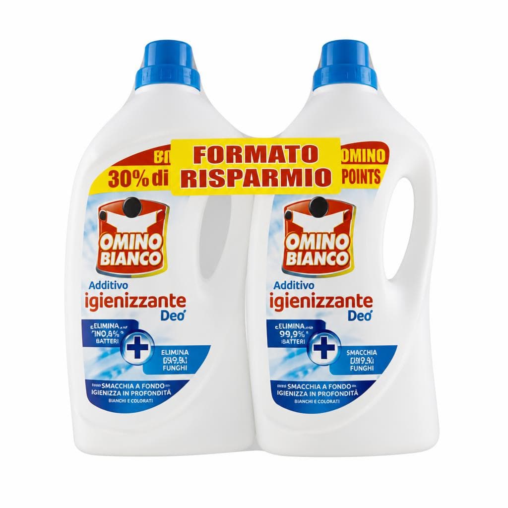 Omino Bianco additivo igienizzante, 2 x 2,4 L – MD