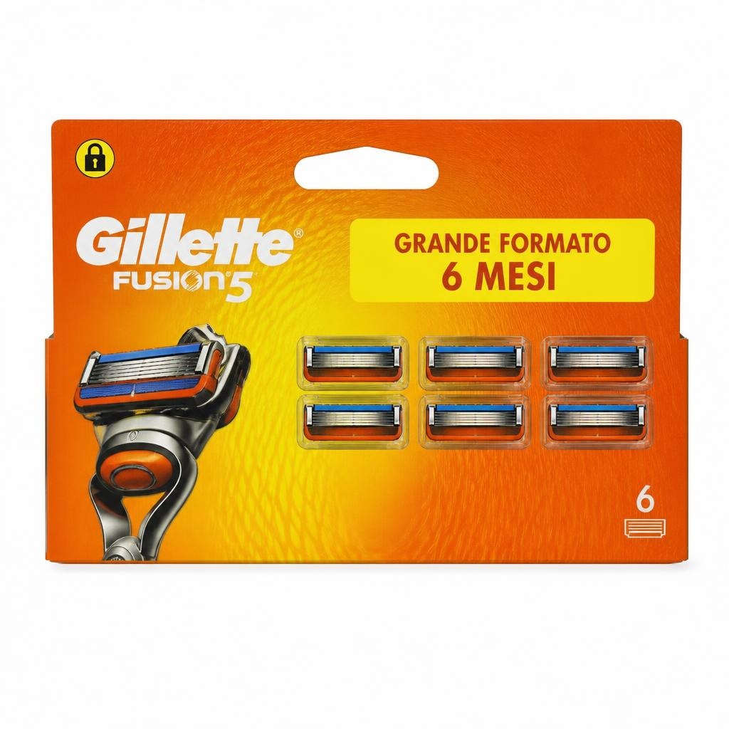 Lame per rasoi Gillette Fusion 6 pezzi in offerta da Panorama