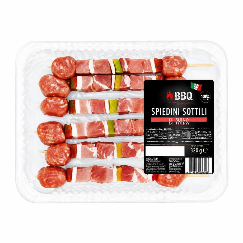Spiedini sottili di suino, 320 g BBQ – ALDI