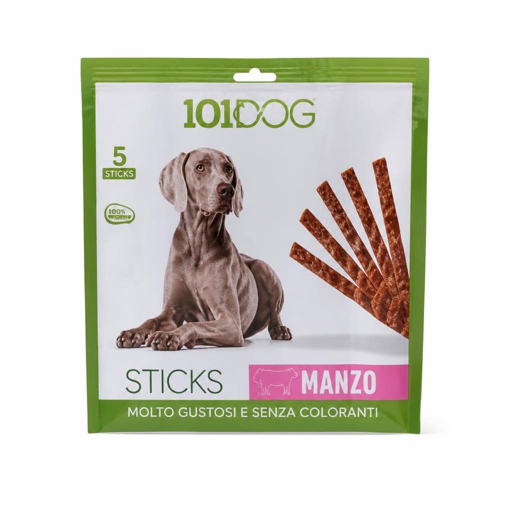 101Dog 5 sticks con manzo, 55 g – Dpiù