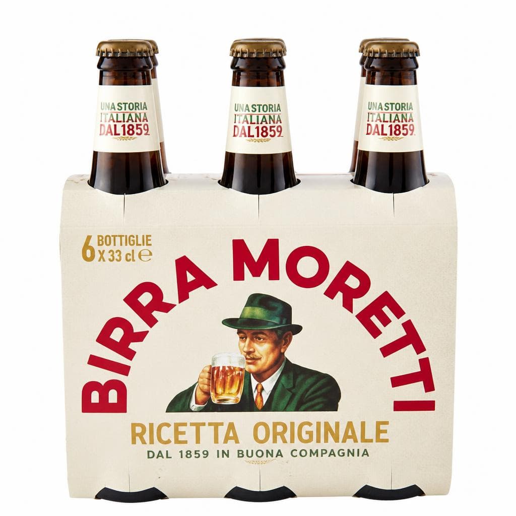 Birra lager Moretti Ricetta Originale, 33 cl x6 – Iper La grande i