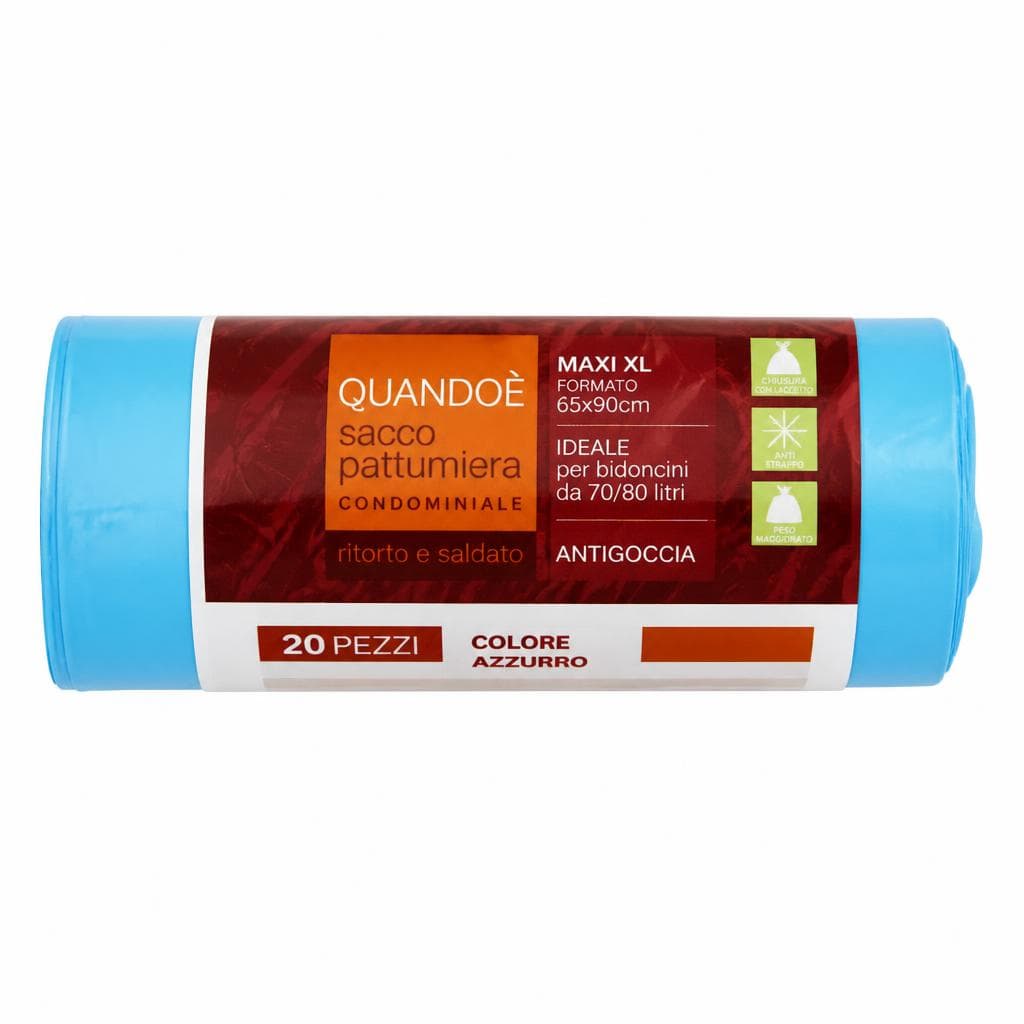 QUANDOÈ sacco pattumiera 20 pz in offerta da Tigota