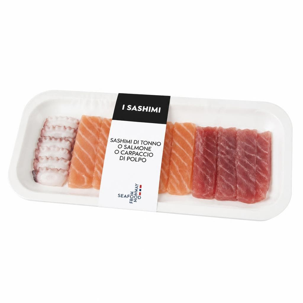 I Sashimi sashimi di tonno o salmone o carpaccio di polpo, g 100 – Bennet