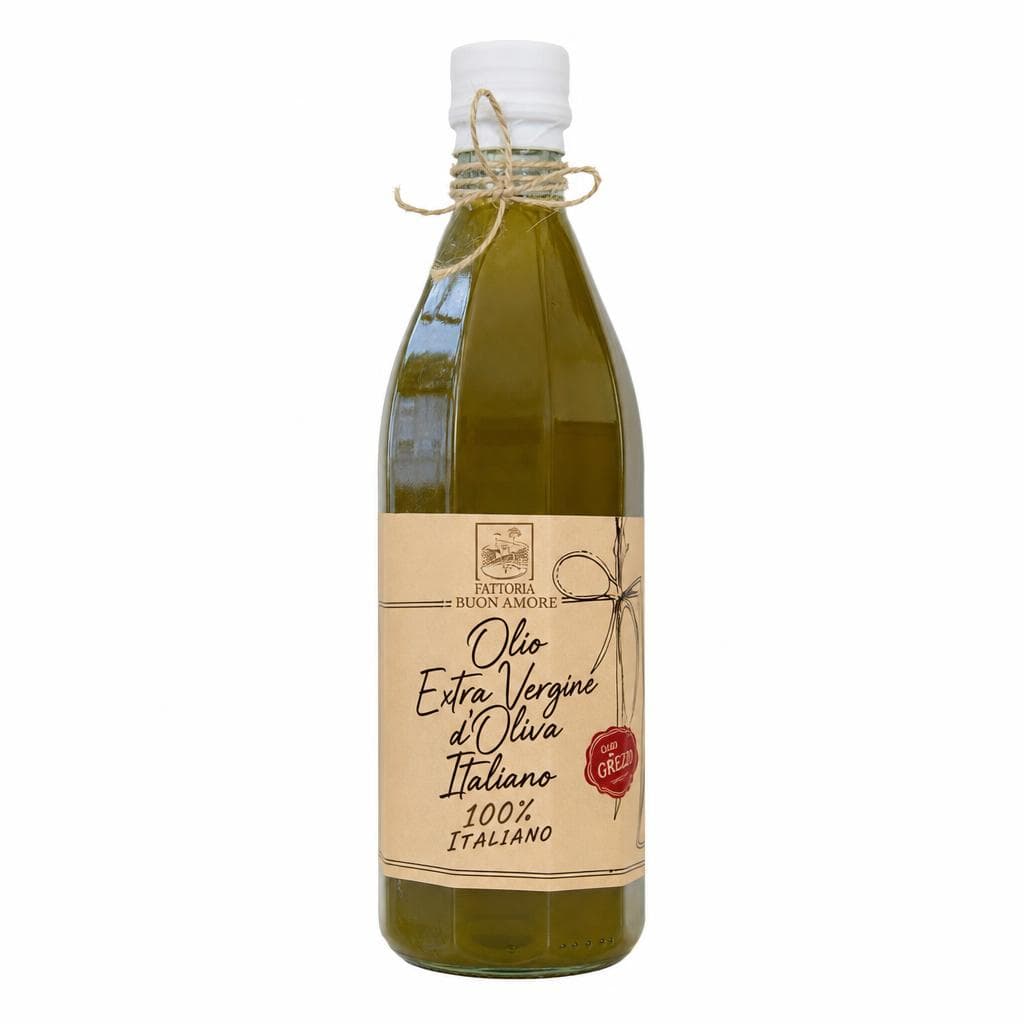 Fattoria Buon Amore olio extra vergine d'oliva 100% italiano grezzo, 1 l – Dpiù