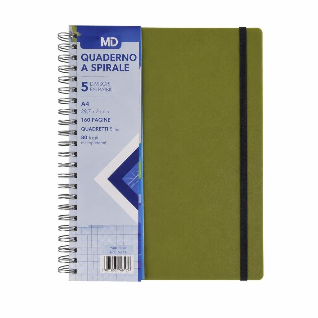 Quaderno a spirale MD in offerta da MD