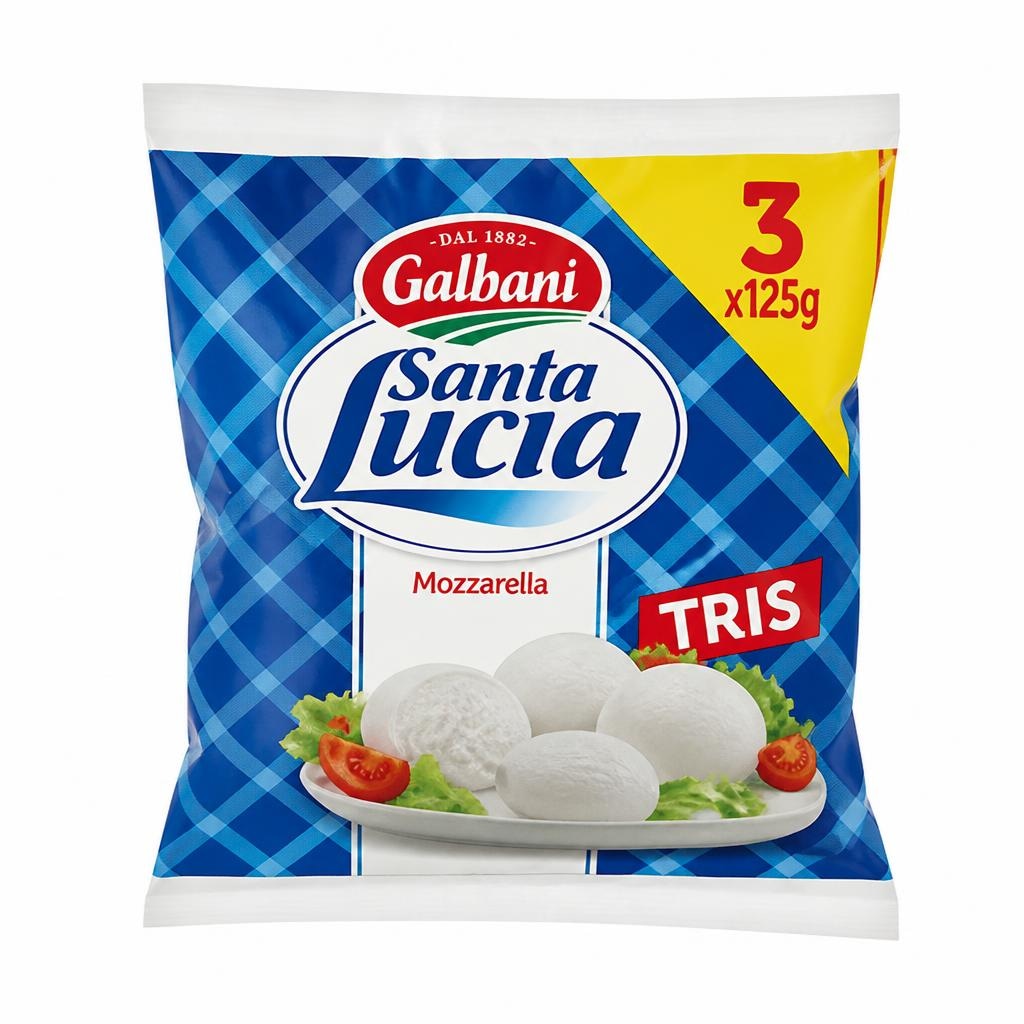 Mozzarella Santa Lucia Tris 375 g Galbani Santa Lucia in offerta da Carrefour
