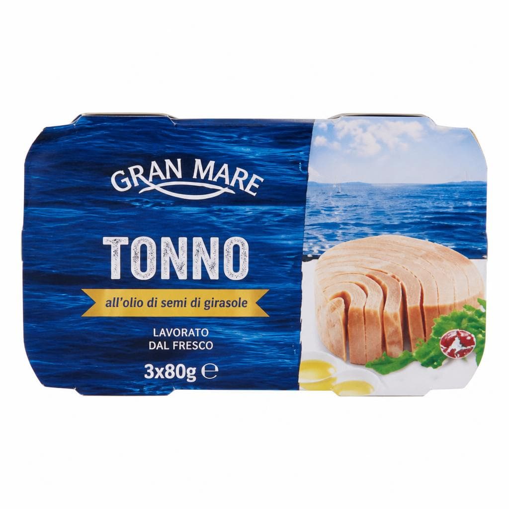 Tonno all'olio di semi di girasole Gran Mare, 480 g – Penny