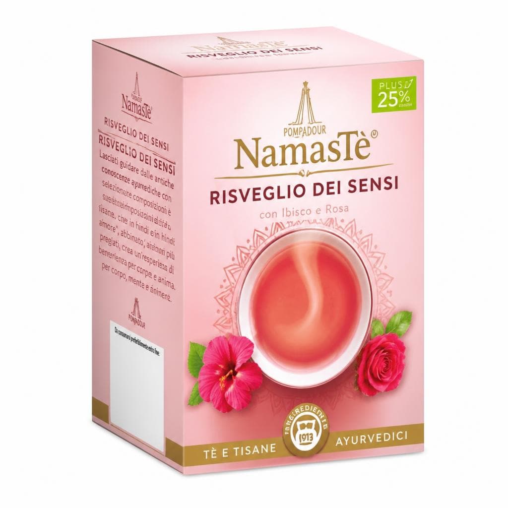 Pompadour Namastè tè e tisane ayurvedici, 15 bustine – ALDI