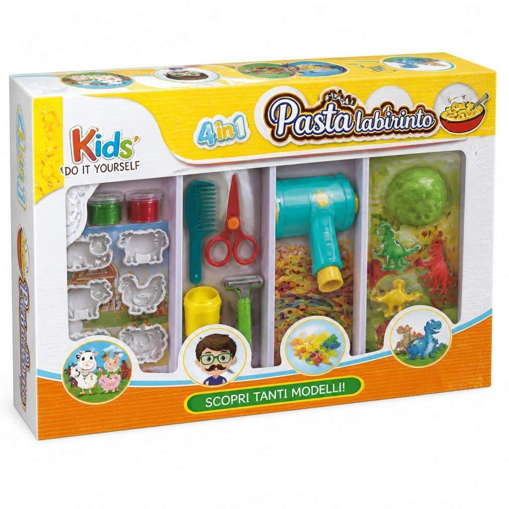 Set fattoria, kit barbiere, macchina per la pasta, il mondo del dinosauro Kids world in offerta da Risparmio Casa