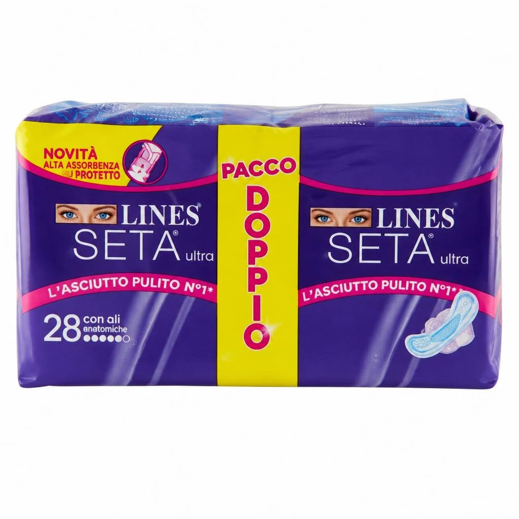 Assorbenti Lines Seta Ultra 28 pezzi in offerta da Carrefour